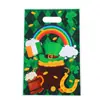 St Cãozinho Irlandês Fofo Transfronteiriço. Bolsa Tote Patrick Trevo de Quatro Folhas Sacola para Embalagem de Presente de Shopping Pequena Bolsa de Presente