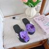 Verano Nuevas Chanclas de Flor Phalaenopsis Zapatos de Playa para la Orilla del Mar Pantuflas Casuales de Vacaciones para Niña Pantuflas Planas