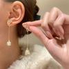 Novos brincos de venda quente celebridades temperamento micro-incrustado brincos de zircão feminino europeu e americano cor simples diamante brincos de moinho de vento
