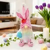 2026 Conejo de Pascua de Peluche Transfronterizo Muñeco Gnomo Estrella para la Punta del Árbol Muñeco Lindo de Pie Adorno de Decoración de Ambiente