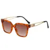 Gafas de Sol de Personalidad con Montura Grande Modelo Nuevo 2026 para Hombres y Mujeres con Patillas Metálicas Caladas Gafas de Sol de Moda Amazon