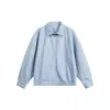 Yidao Roupas Vintage 2026 Outono Novo Estilo Japonês Listrado Vertical Simples Solto Estilo Old Money Jaqueta Harrington Curta Masculina