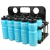 Venda por atacado portátil kettle holder dobrável esportes chaleira cesta jogador copo de água oito buracos material de treinamento de futebol