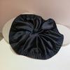 Atmósfera Retro Francés Estilo Hepburn Anillo para el Cabello Satín Grande Elegante Princesa Cuerda para el Cabello Intestino Grueso Accesorios para el Cabello Tocado de Nicho Flor