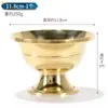 Copo de Abastecimento de Água Tigela de Abastecimento de Água Taça Sagrada de Buda de Cobre Tibete Tantra Oito Budas Auspiciosos Ornamentos da Taça Sagrada de Água Frontal