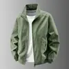 Chaqueta Sencilla para Hombre con Cuello Alto Múltiples Opciones de Color Tela Ligera y Transpirable Uso Diario Juvenil Chaqueta Casual