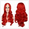 Venta caliente de Amazon punto medio del cuero cabelludo punto medio peluca de cabello largo y rizado peluca de reparación de rostro con temperamento exclusiva transfronteriza