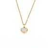 Collar de circonitas de amor japonés y coreano para mujer, de alta gama, con temperamento, acero de titanio y oro de 18 quilates, venta directa.