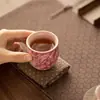 Jingdezhen Peonía Fengru Taza de Té Cerámica Juego de Té Piezas Abiertas Taza de Maestro Taza de Invitado Taza de Degustación de Té Hogar Juego de Té Kung Fu