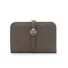 Moda europea y americana primera capa piel de vaca patrón lichi billetera billetera platino para mujer clutch largo bolso porta pasaporte de cuero