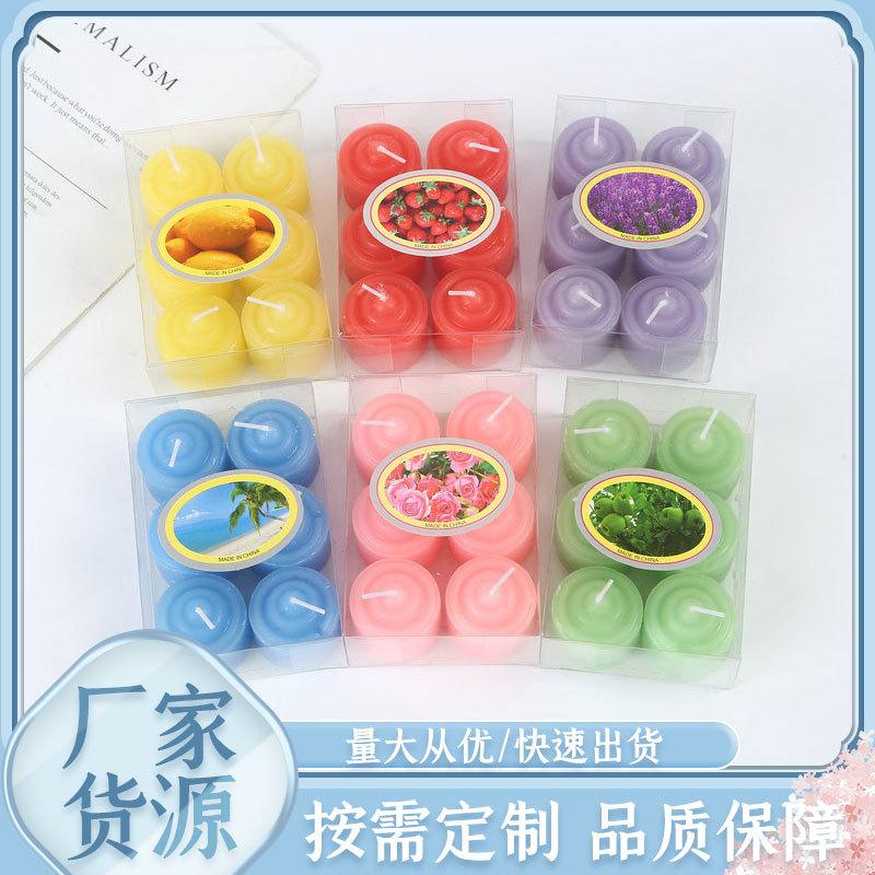 无烟蜡烛煮茶炉酒店浪漫生日香薰圆形蜡烛香氛烛光晚餐蜡烛批发