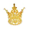 Diadema redonda dorada transfronteriza, actuación de cumpleaños, corona, corona de aleación con pedrería, accesorios para el cabello, diadema, pequeña princesa para niños, en stock