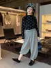 Hua Yu Xun Meninas Estilo Outono 2026 Versão Coreana Estampa Integral Base Estrela de Cinco Pontas Camisa Camada Base Gola Infantil Gola Semi-Alta Versátil Manga Longa Tendência