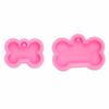 Molde para llavero con forma de hueso de perro, tamaño gota de pegamento, molde para etiqueta redonda, molde para colgante de aromaterapia para coche
