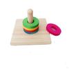 Brinquedo de Anel para Papagaio Pássaros Interativo Auto-Hi Solucionando Tédio Desenvolvimento da Inteligência Pássaros Mesa Brinquedos de Madeira
