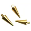1 4 Acero Inoxidable Punta Redonda Cónica Colgante Collar Pulsera Aretes Accesorios para Joyería DIY Colgante Pequeño Cónico