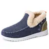 Zapatos de Algodón para Mujer, Nuevo Estilo de Invierno, Botas de Nieve Gruesas y Forradas de Felpa, Botines sin Cordones, Moda Transfronteriza, Botas de Algodón Cálidas