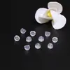 Acessórios DIY para Piercing de Orelha Tampão de Ouvido Macio de Borracha Plug de Orelha Transparente de Silicone e Resina Plug Traseiro para Piercing de Orelha Plug de Orelha de Plástico Pacote de Tampões de Ouvido