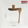 Frasco de vidrio sellado de estilo japonés, frasco de almacenamiento de granos de café para el hogar con cuchara de madera, botella de condimento, frasco de almacenamiento de alimentos de cocina, venta al por mayor