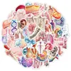 Pegatinas de doodle de anatomía en acuarela transfronterizas de 50 piezas, pegatinas decorativas impermeables para botellas de agua, pegatinas creativas de arte de anatomía para DIY, venta al por mayor