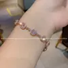 Doce Brilhante Diamante Colorido Dopamina Doce Quadrado Cristal Pulseira Luz de Luxo Nicho Exquisito Novo Versátil Joia