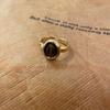 Anillo abierto con orejas de trigo y circón vintage de la época medieval para mujer, anillo combinable con todo, joyería retro ligera de lujo de alta gama.