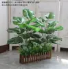Planta Grande de Chão em Vaso Decoração de Corredor Flor Artificial Bonsai Flor Celebridade da Internet Cerca de Flores Decoração de Hotel Árvore Artificial Plástico