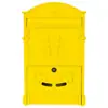 Caixa de Correio de Parede Estilo Europeu com Fechadura e Chave, Caixa de Correio Vintage Criativa à Prova de Chuva para Vilas