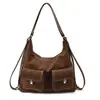 Bolsa de Axila Retrô de Nicho Feminina Outono e Inverno 2025 Nova Tendência Coreana Bolsa Tote Mochila Casual de Grande Capacidade
