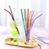 Pajitas de Acero Inoxidable 304 Creativas Coloridas Metálicas Chapadas en Titanio Venta al por Mayor Logo Imprimible para Té de Leche Bebidas Frías Curvas y Rectas