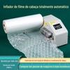 Máquina inflável de filme de cabaça, filme de bolha à prova de choque em um rolo, embalagem de enchimento expresso, saco de bolhas de espuma, máquina inflável