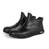 2026 Nuevos Zapatos Impermeables de Moda Transfronteriza con Suela Gruesa y Caña Corta para Hombre, Impermeables, Antideslizantes, Resistentes al Desgaste, Zapatos de Agua para Cocina para Hombre