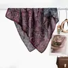 Estilo Nuevo Primavera 2026 Bufanda Cuadrada de 65 cm Doble Cara Color Diferente Patrón de Espiga de Terciopelo Bufanda Versátil Elegante para Cuello Chal