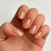 Adesivo de unha de armadura de balé de comprimento médio, glitter gradiente, unha falsa, unhas doces ins