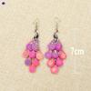 Pendientes especiales de línea colorida de estilo étnico de pavo real para mujer, con diamantes de imitación, retro, personalidad, combinables con todo, pendientes de gota de agua, pendientes de viaje de Yunnan