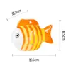Peixes Cerâmicos Flutuantes Decorações para Aquário Podem Flutuar na Água Peixe Cerâmico Oco Decorações Decorativas Queimados em Alta Temperatura
