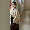 Nuevo Abrigo de Lana para Niños Chaqueta de Piel para Niñas y Niños Otoño/Invierno 2026