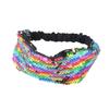 Diademas Infantiles de Lentejuelas con Bordes Anchos, Coloridas Doble Cara, Exclusivamente para Mercados Transfronterizos Europeos y Americanos, Elásticas, En Stock al por Mayor