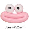 Ojos grandes lindos feos boca de salchicha accesorios de joyería de resina diy pasador material de cubierta protectora para cargador regalo venta al por mayor