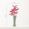 Vaso de Cerâmica Antigo Chinês Shumen Decoração Zen para Entrada de Sala de Estar Arranjo de Flores Simuladas Sensação de Luxo Leve e de Alta Qualidade