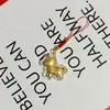 Novo Modelo de Pingente de Celular "Fique Rico Instantaneamente", Ouro Puro 999, Embalagem Caixa Vermelha, Pingente Chaveiro Cavalo Pequeno de Ouro, Presente de Ano Novo
