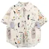 Camisa de Manga Corta para Niño Changguo Ropa Camiseta de Algodón con Estampado Completo Estilo Nuevo de Verano para Niños Top para Niño
