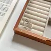 Anillo texturizado de plata de ley S925 para mujer, diseño abierto ajustable, estilo de nicho de alta gama, anillo versátil de lujo ligero para el dedo índice, nuevo