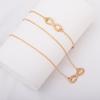 Europa y Estados Unidos joyería simple transfronteriza número de la suerte 8 juego de collar y pulsera joyería de moda clásica para mujer venta al por mayor de fábrica