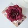 Cabeça de flor de rosa selvagem flor artificial flor de seda flor falsa estilo europeu retro outono faça você mesmo flor de casamento artesanal parede