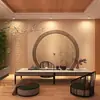 2025 Nuevo Estilo Revestimiento de Pared Estilo Chino Fondo de TV Papel Tapiz Sala de Té Tela Decorativa de Pared Estilo Antiguo Zen Sala de Estar Papel Tapiz