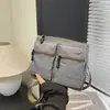 Bolsa Cruzada Pequeña de Nylon Ligera y Versátil para Primavera y Verano para Mujer 2026 Nueva Bolsa Cuadrada Pequeña Bolso de Hombro Cruzado Bolsa para Teléfono Móvil