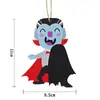 Artesanato de Madeira de Halloween Transfronteiriço Decorações Penduradas Atmosfera Decorações de Festa DIY Decorações para Casa Madeira Brilho no Escuro