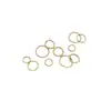 Anillo Abierto de Flor por Lotes Chapado en Oro de 14K Galvanizado Anillo Único Hecho a Mano Accesorios de Anillo de Conexión para Pulseras, Collares, Aretes