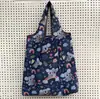 Bolsa de Ombro Casual Fashion para Viagem de Menina, Sacola de Compras de Supermercado Portátil de Nylon para Venda por Atacado